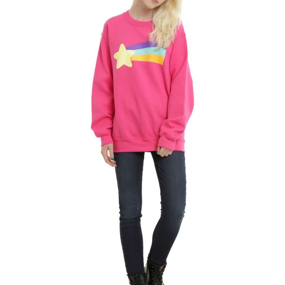 Gravity Falls Mabel's Rainbow Star Sweater Sweatshirt, SINGLECOLOR, large