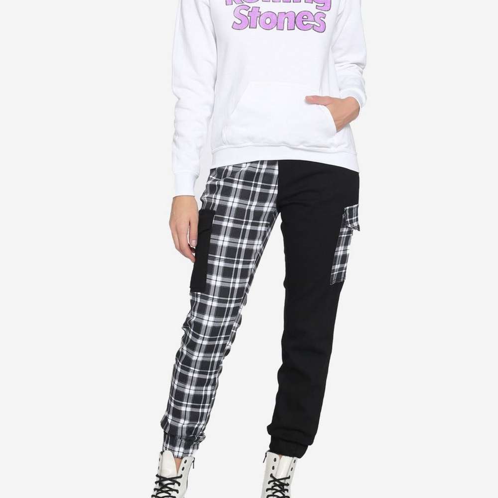 The Rolling Stones Pastel Tongue Logo Girls Hoodie, SINGLECOLOR, large