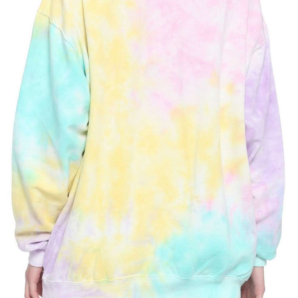 Nissin Cup Noodles X Hello Kitty Tie-Dye Girls Sweatshirt, SINGLECOLOR, large