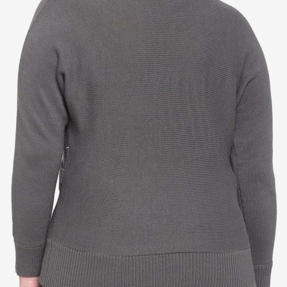 Outlander Crowned Thistle Crossover Girls Knit Sweater Plus Size, SINGLECOLOR, large