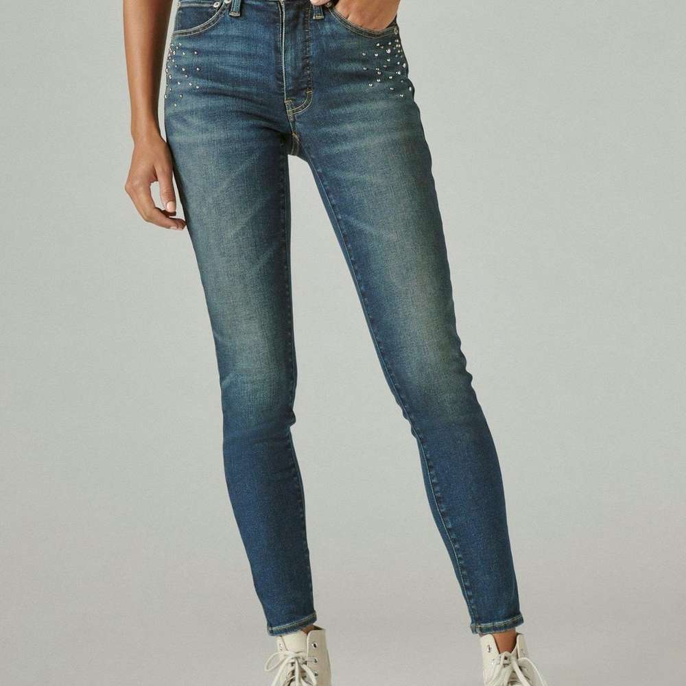 studded high rise bridgette skinny, KEYNOTE RIDGE, large