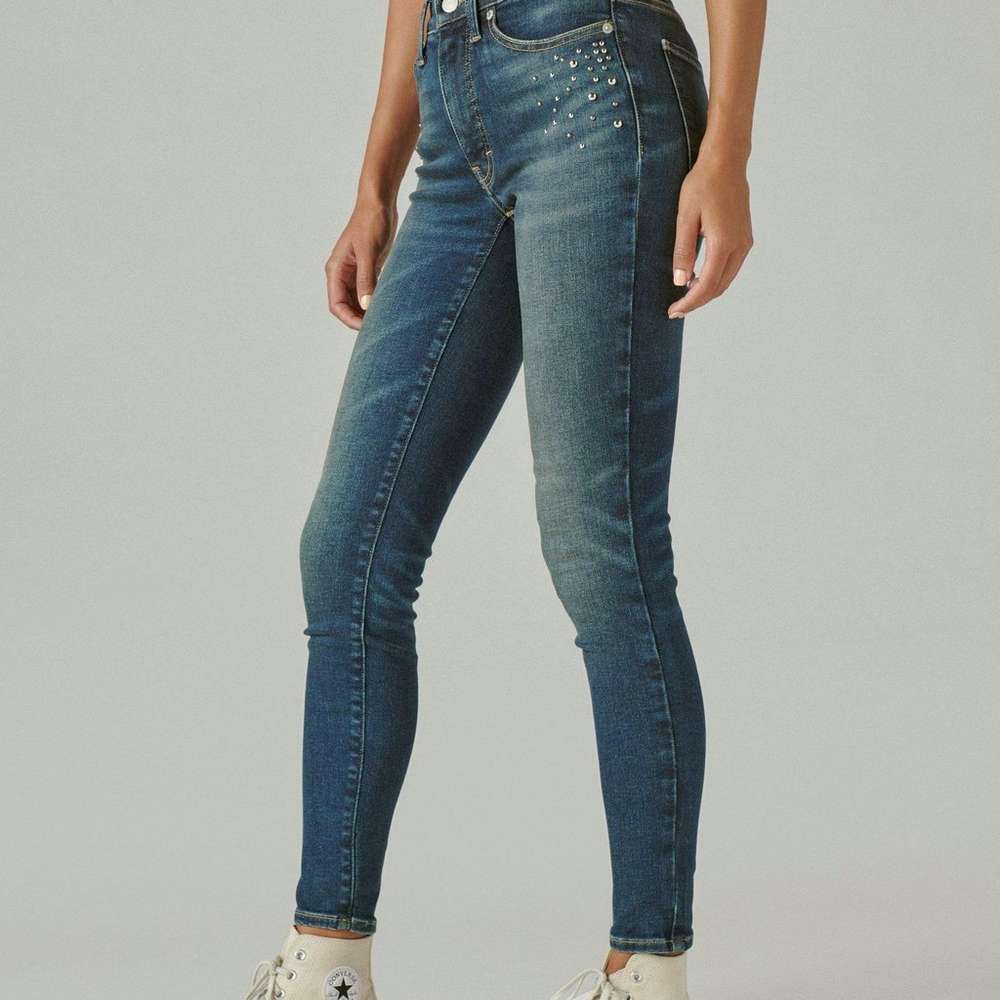 studded high rise bridgette skinny, KEYNOTE RIDGE, large
