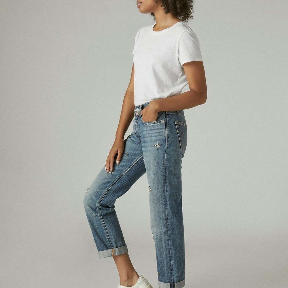 embellished mid rise boyfriend, SANTA CATALINA, large
