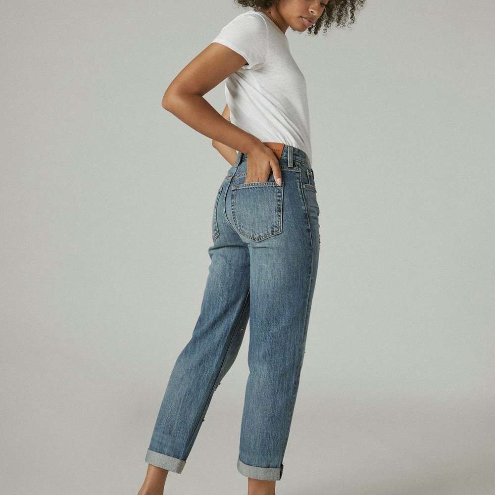 embellished mid rise boyfriend, SANTA CATALINA, large