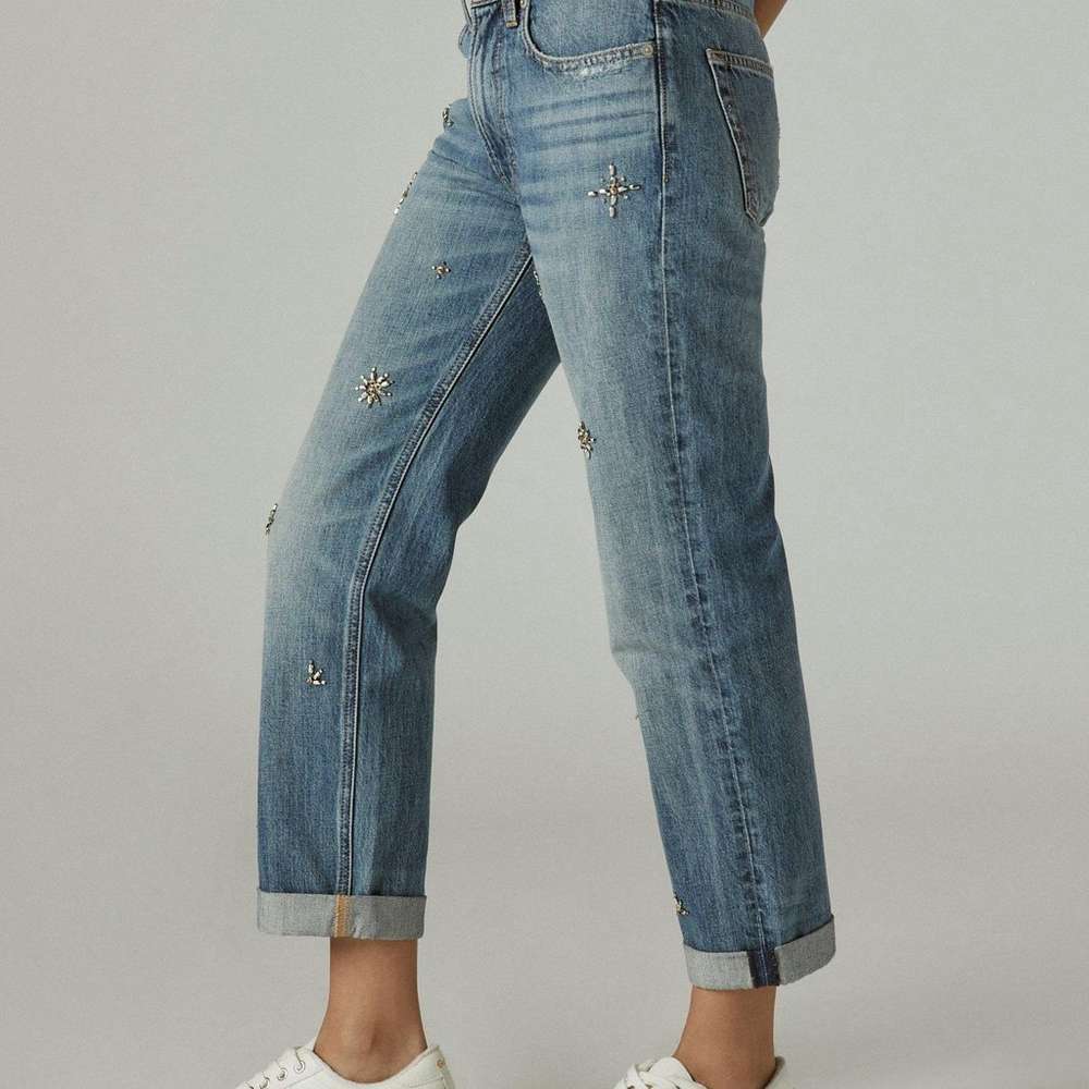 embellished mid rise boyfriend, SANTA CATALINA, large