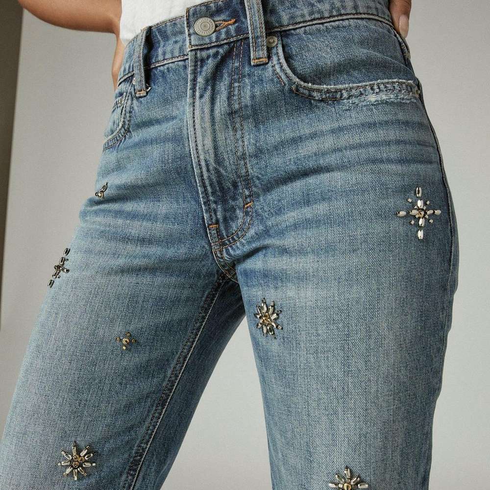 embellished mid rise boyfriend, SANTA CATALINA, large
