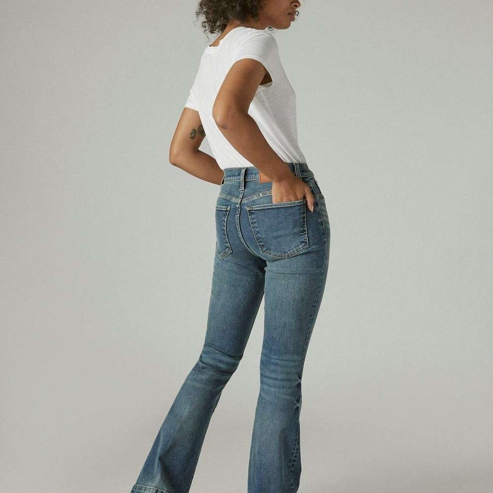 high rise stevie flare jean, COASTAL, large