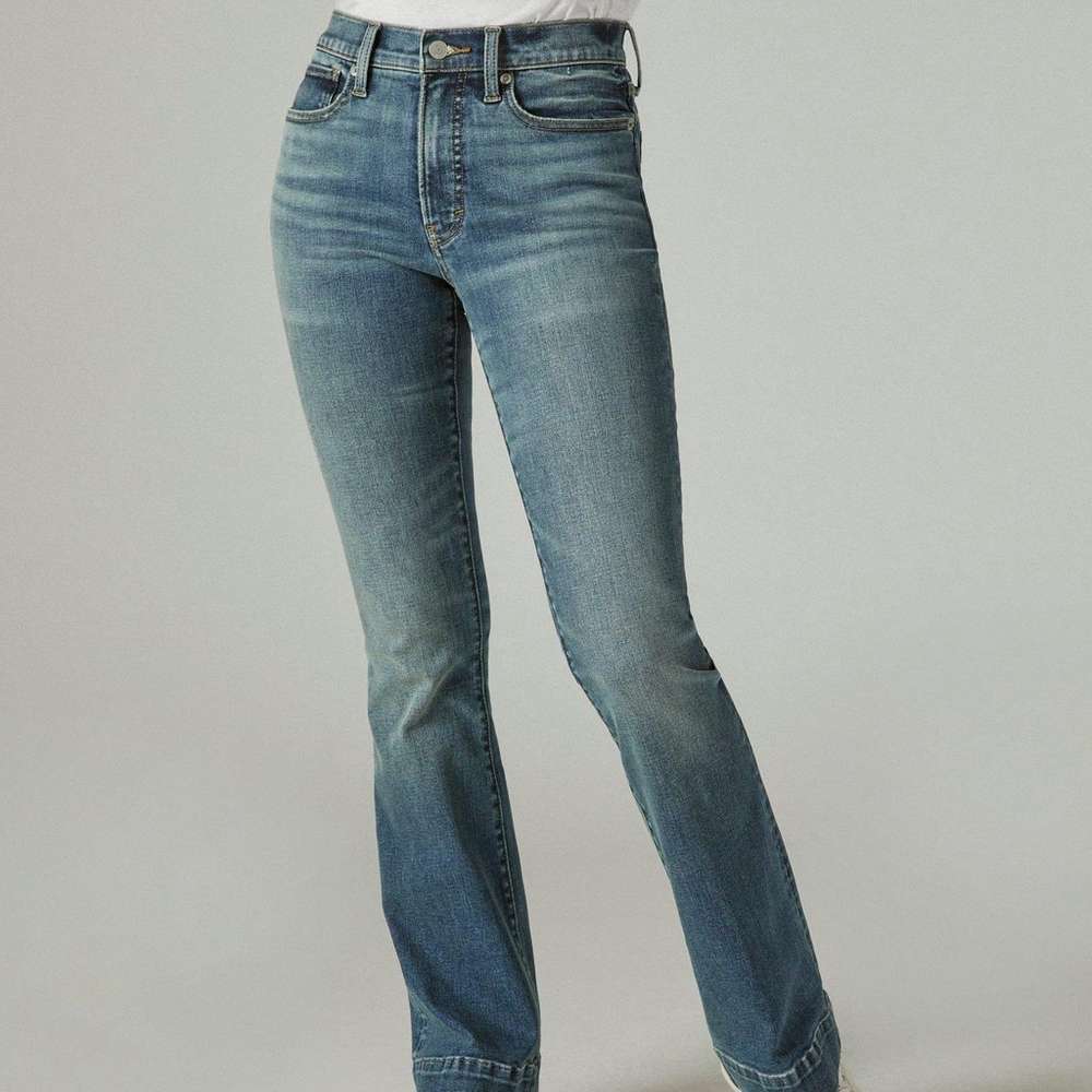 high rise stevie flare jean, COASTAL, large
