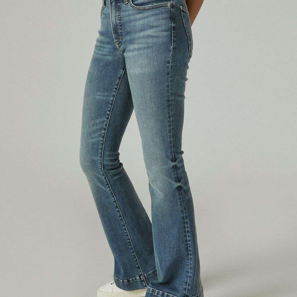 high rise stevie flare jean, COASTAL, large