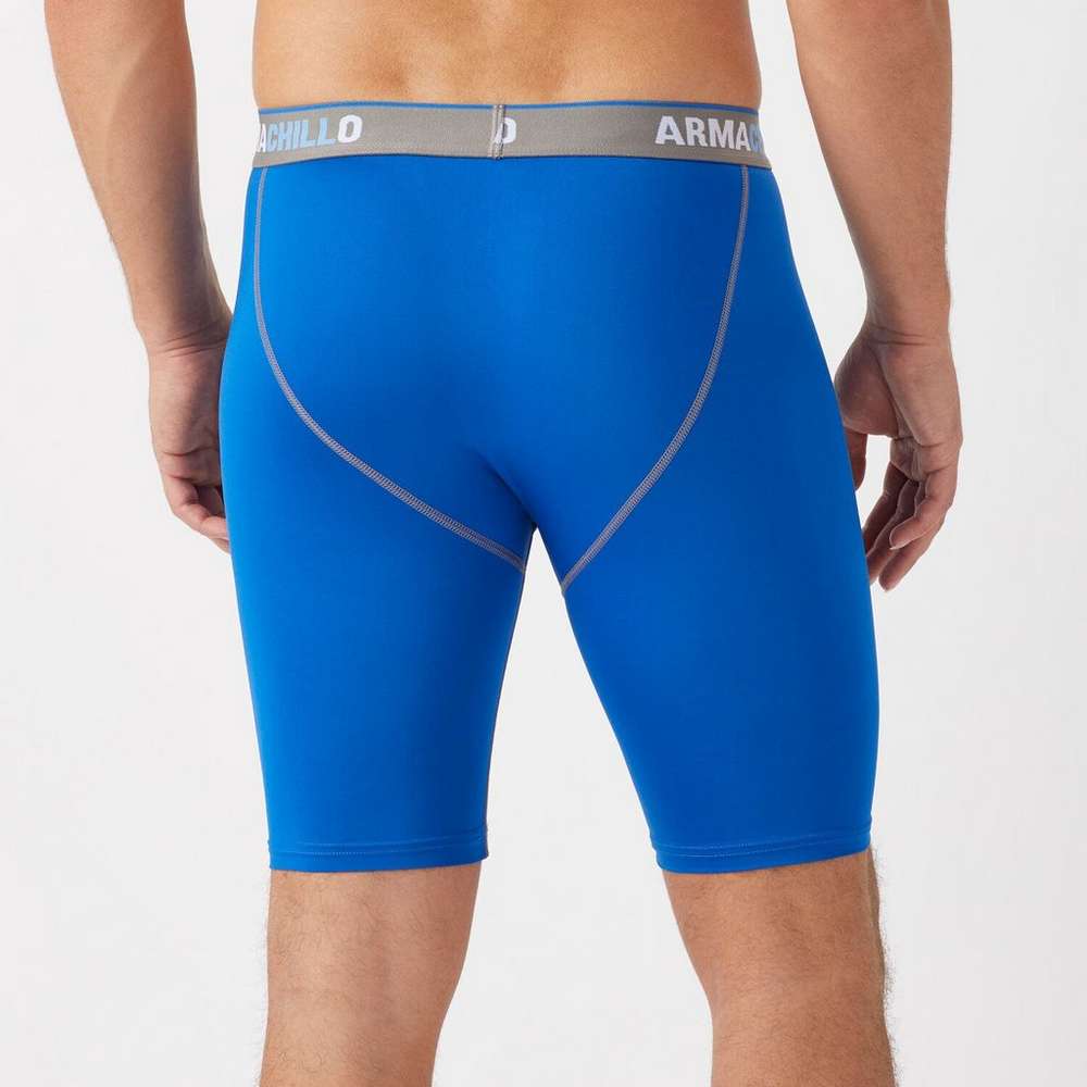 Men's Armachillo Cooling Extra Long Boxer Briefs, Baltic Blue, large