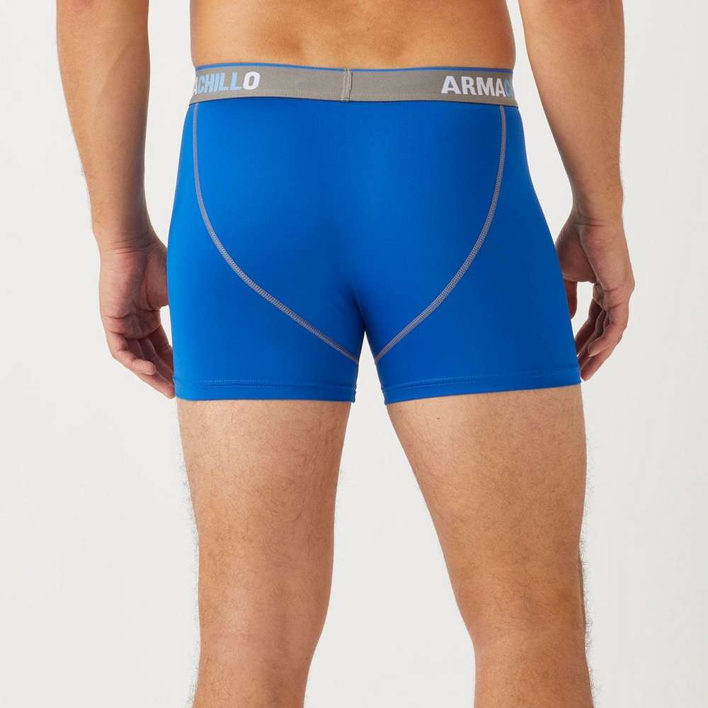 Men's Armachillo Cooling Short Boxer Briefs, Baltic Blue, large