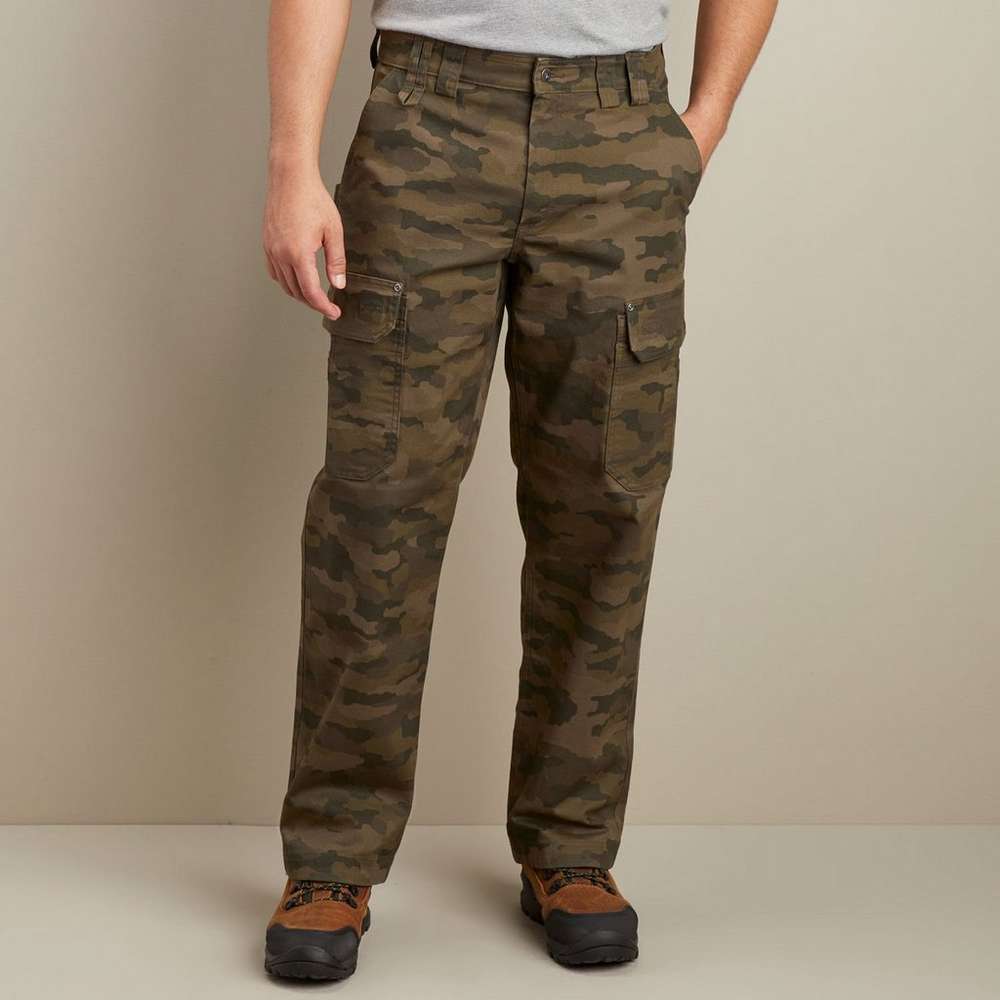 Men's DuluthFlex Fire Hose Relaxed Fit Camo Cargo Pants, Cypress Camo, large