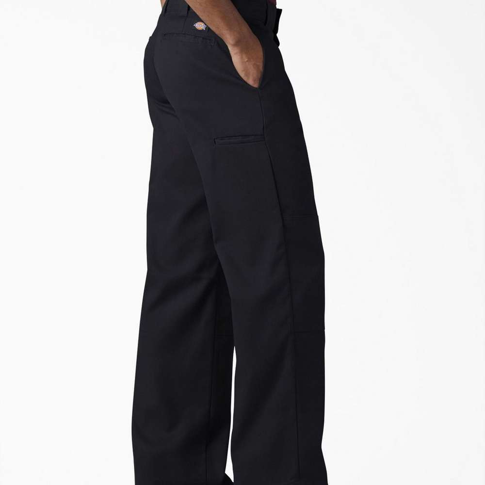 FLEX Loose Fit Double Knee Work Pants, Black, Black (BK), large
