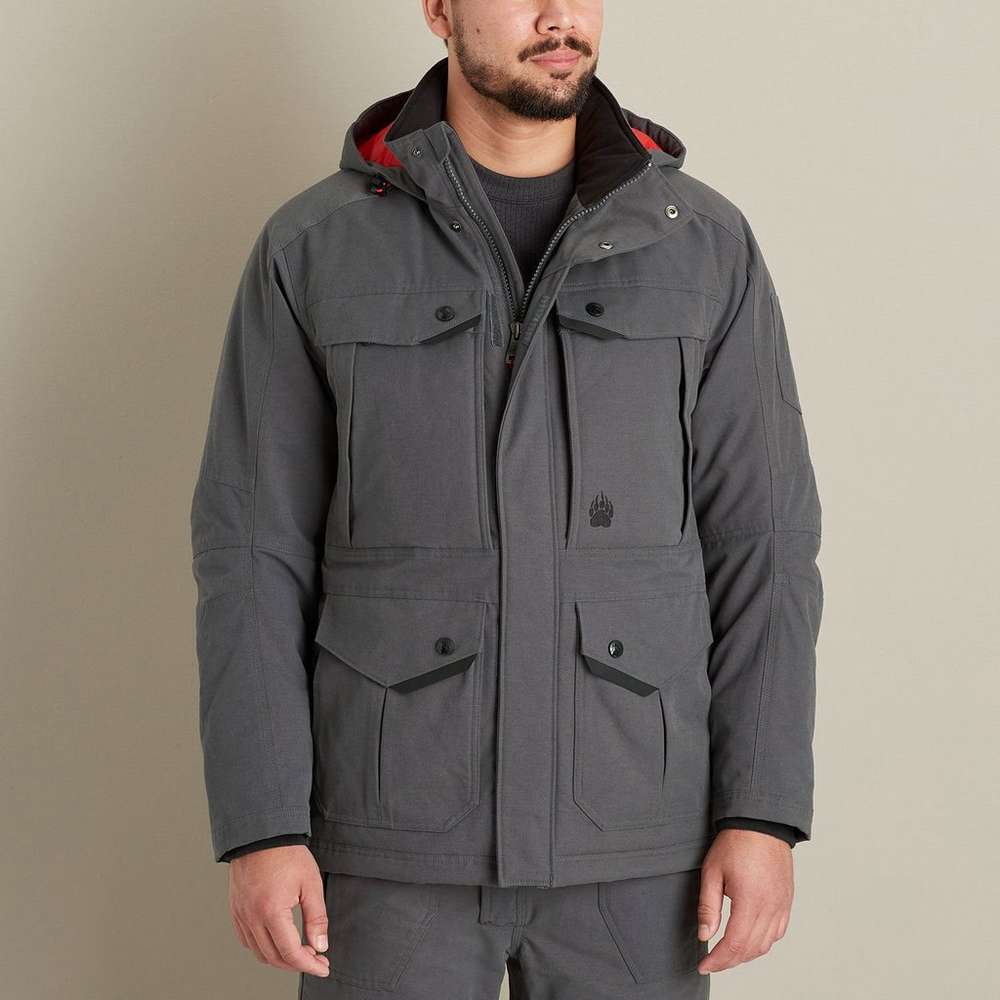 Men's AKHG Deadhorse Hooded Coat, Carbon Gray, large