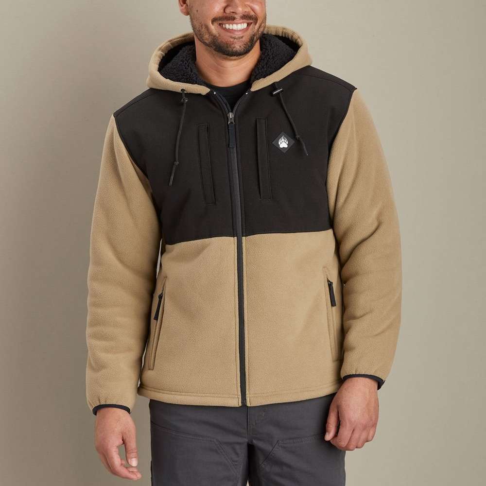 Men's AKHG Bear Hide Hooded Jacket, Tidewater Teal, large