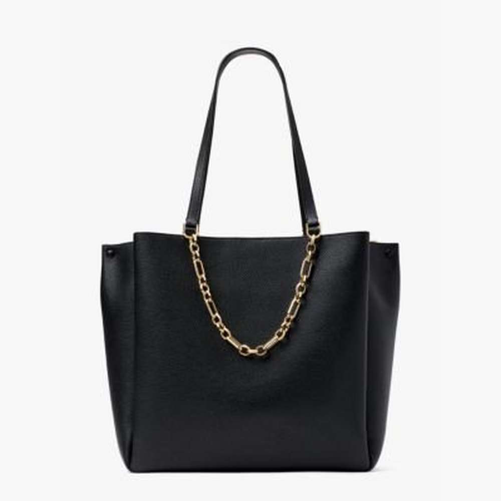 carlyle large tote, black, large