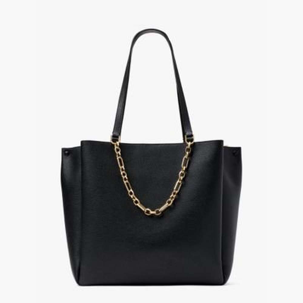 carlyle large tote, black, large