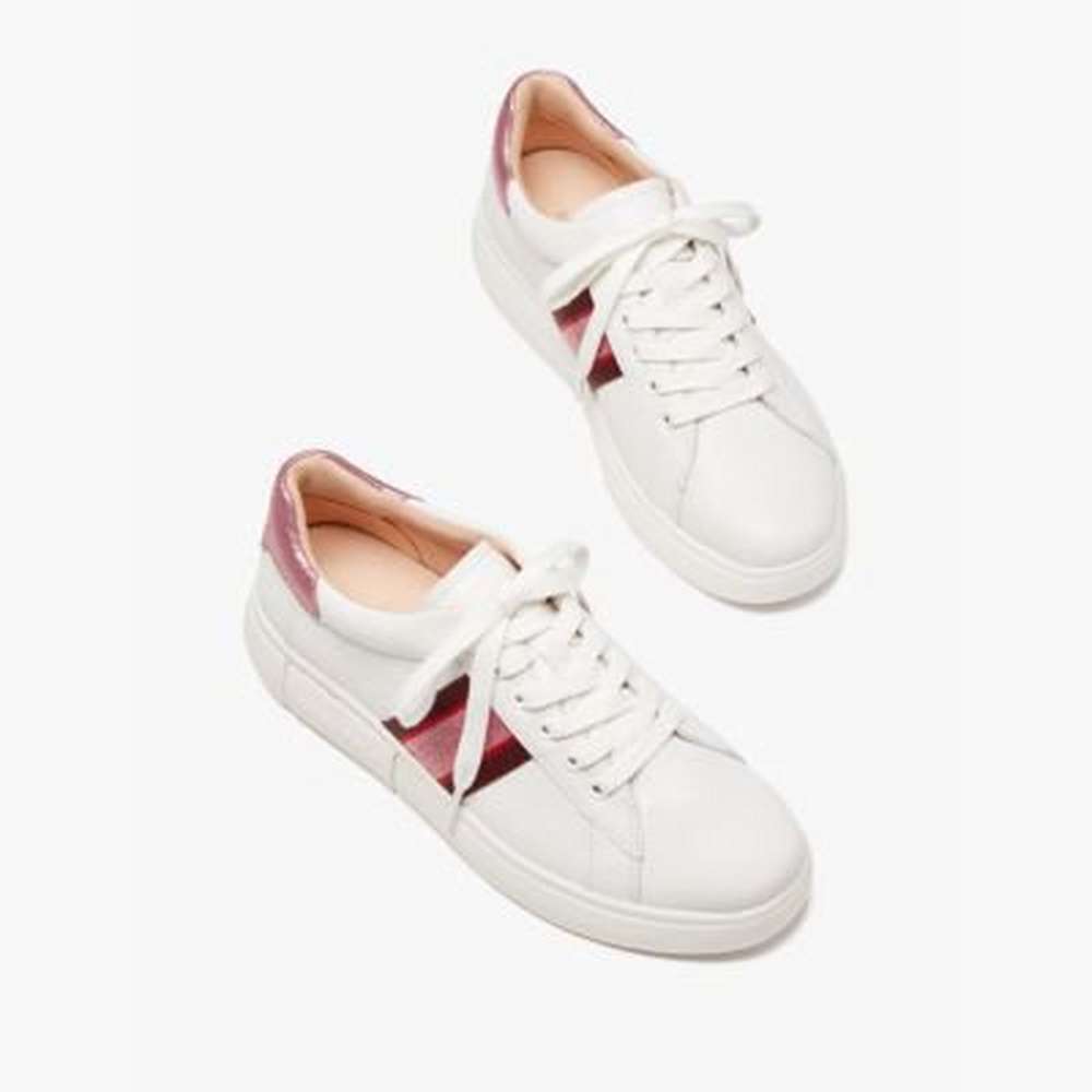 keswick sneakers, optic white / grenache, large