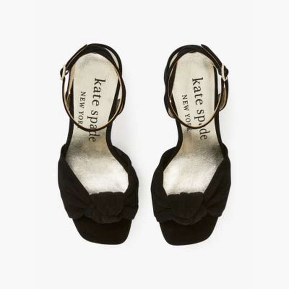 confetti platform sandals, black, large