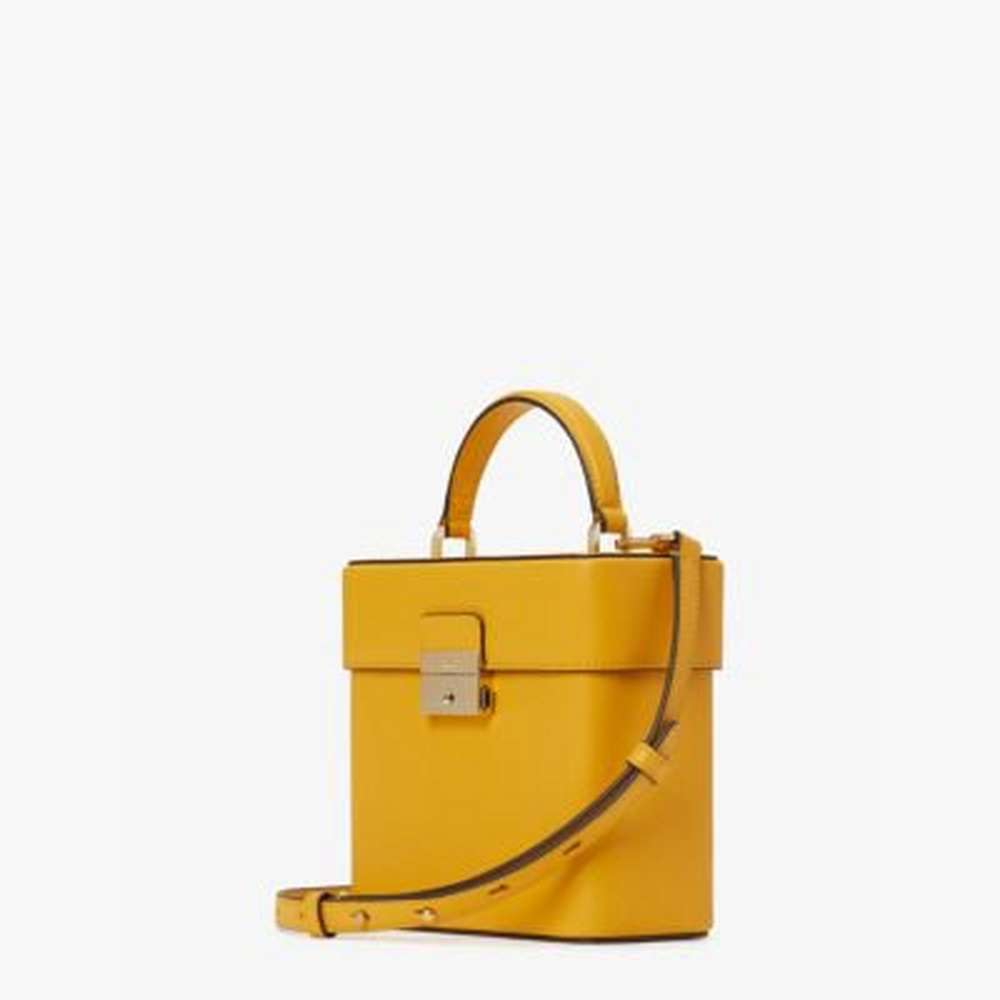 voyage small top-handle crossbody, sunglow, large