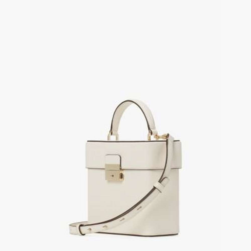 voyage small top-handle crossbody, parchment, large