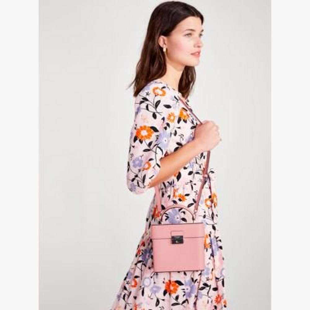 voyage small top-handle crossbody, pink sugar, large