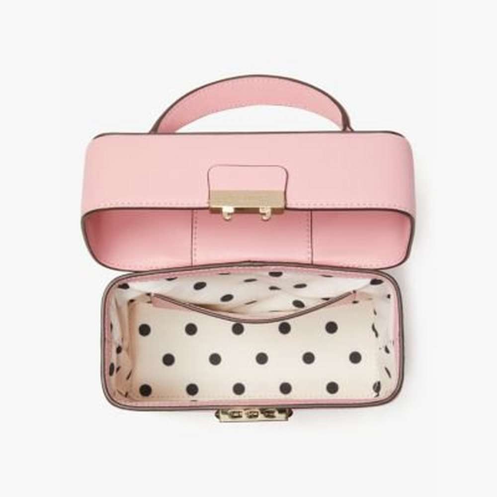 voyage small top-handle crossbody, pink sugar, large