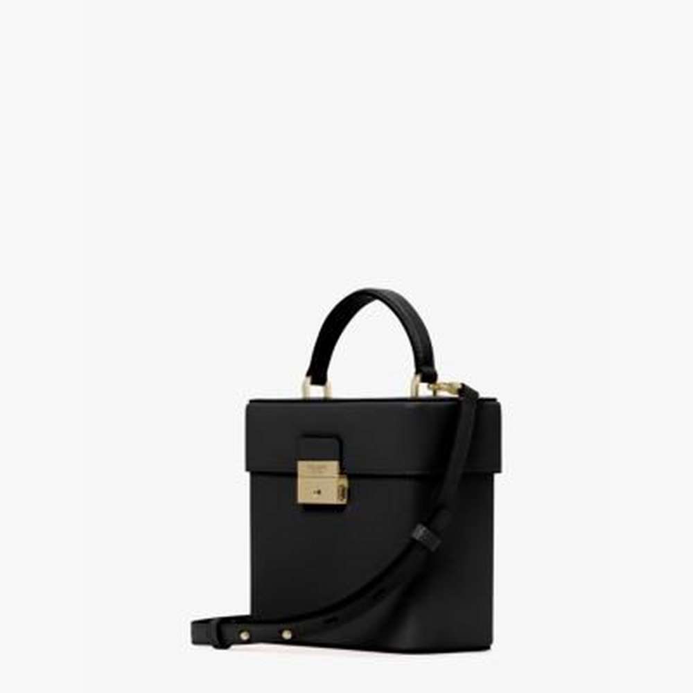 voyage small top-handle crossbody, black, large