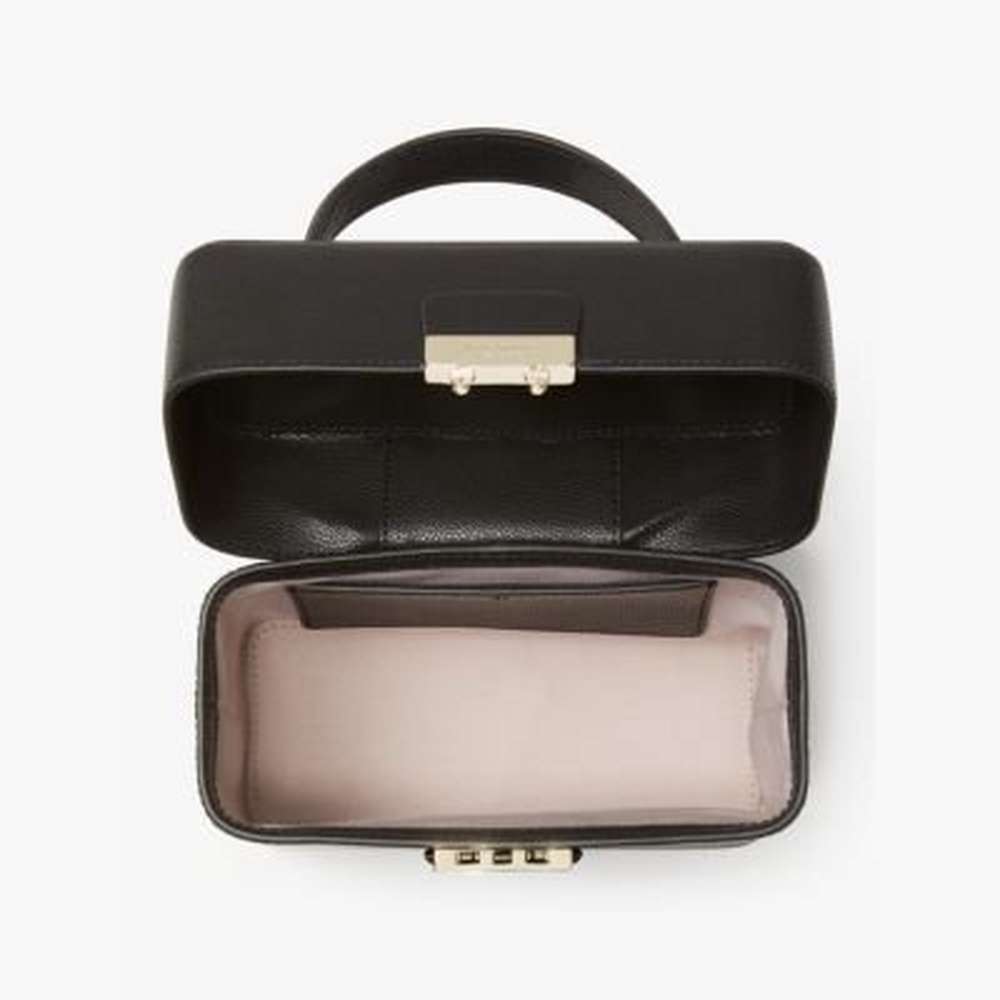 voyage small top-handle crossbody, black, large