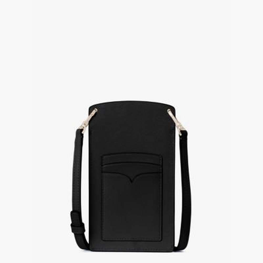 spencer slim crossbody, black, large