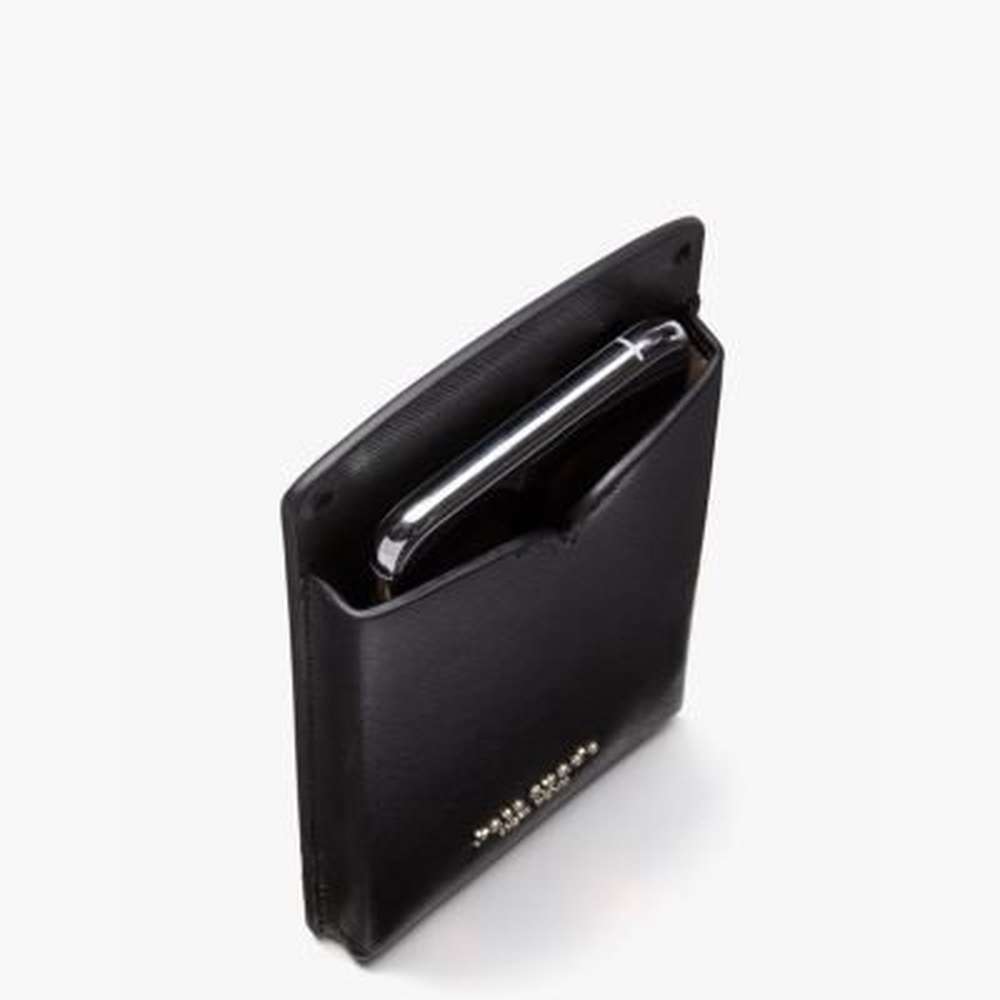spencer slim crossbody, black, large