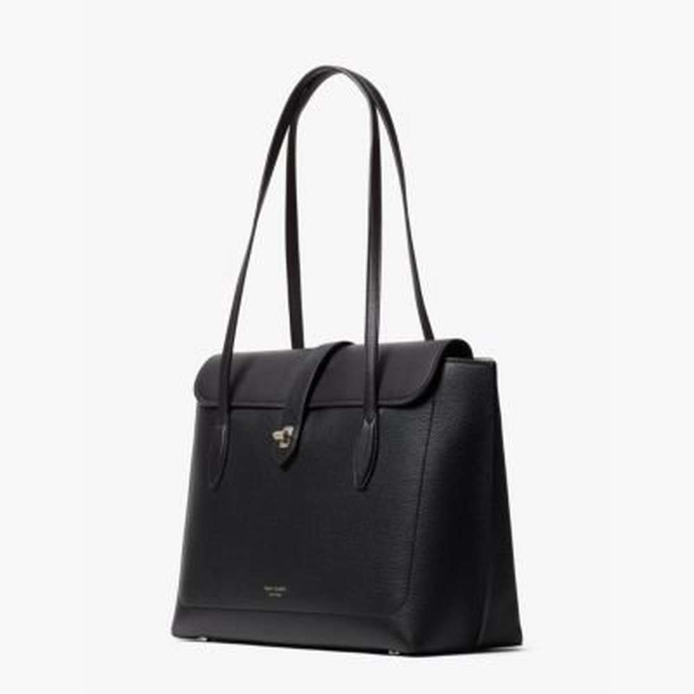essential large work tote, black, large