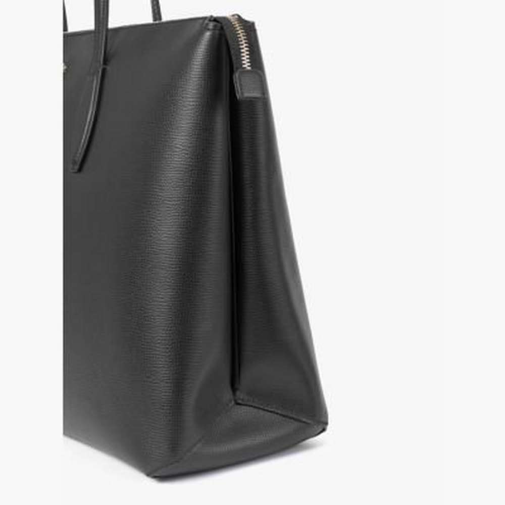 all day large zip-top tote, black, large
