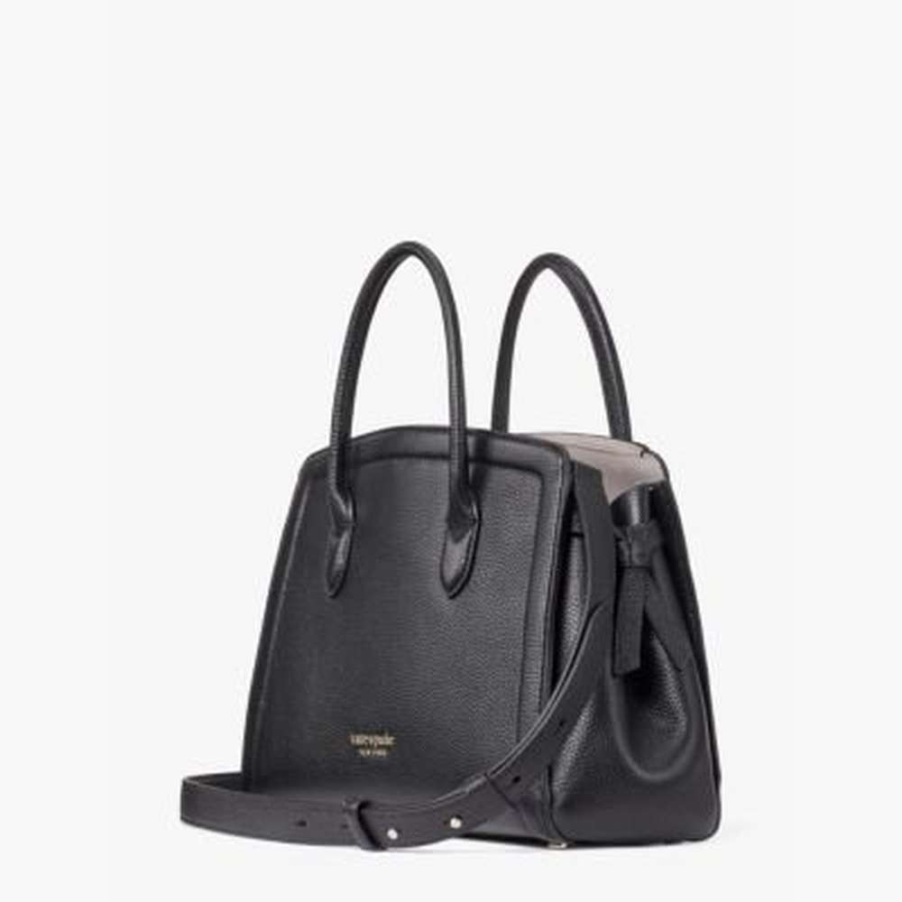 knott medium satchel, black, large