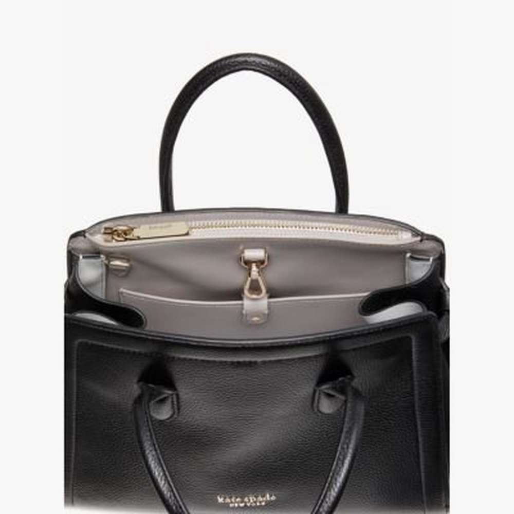 knott medium satchel, black, large