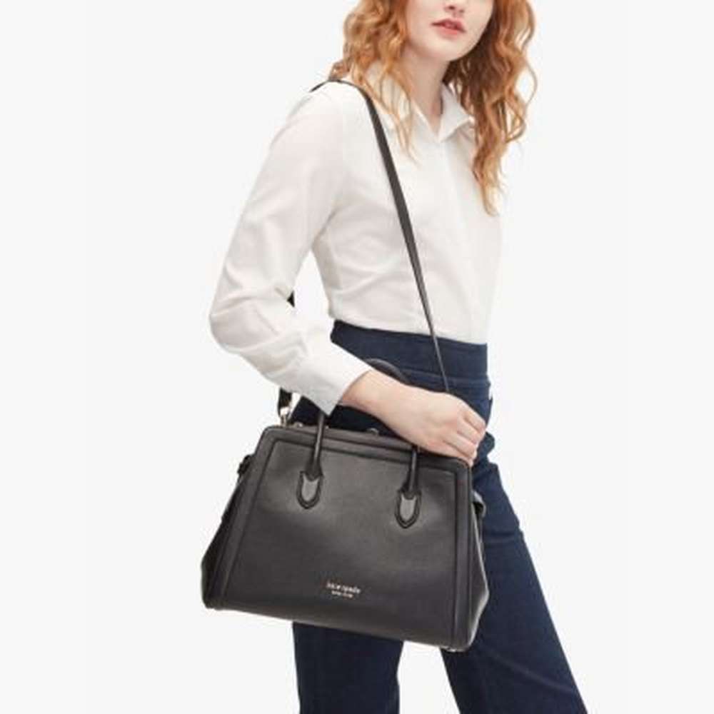 knott large satchel, black, large