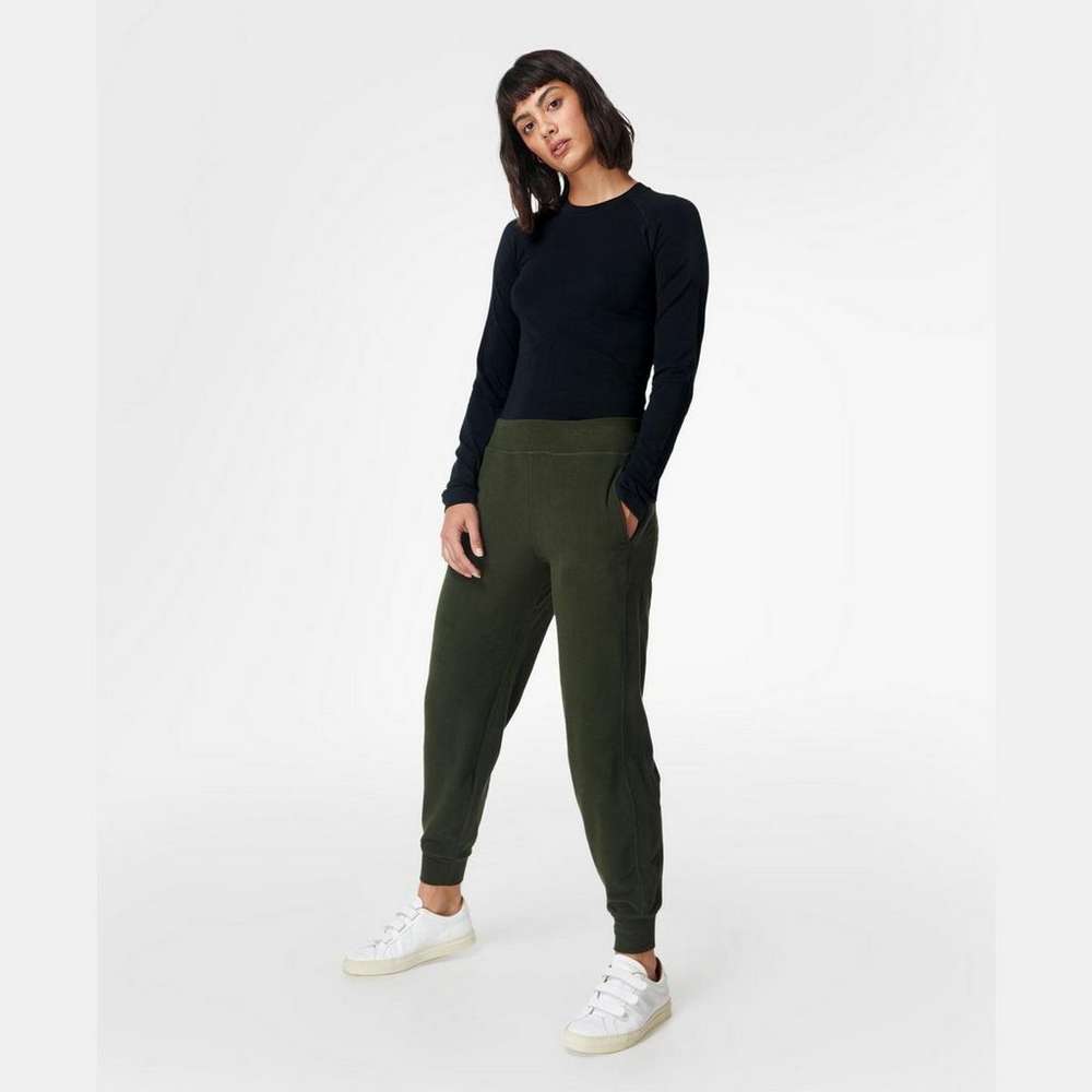 Glisten Seamless Long Sleeve Top, Black, large