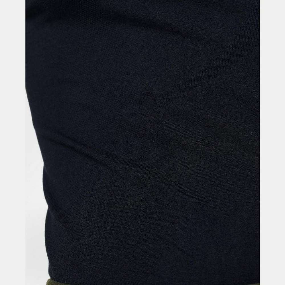 Glisten Seamless Long Sleeve Top, Black, large