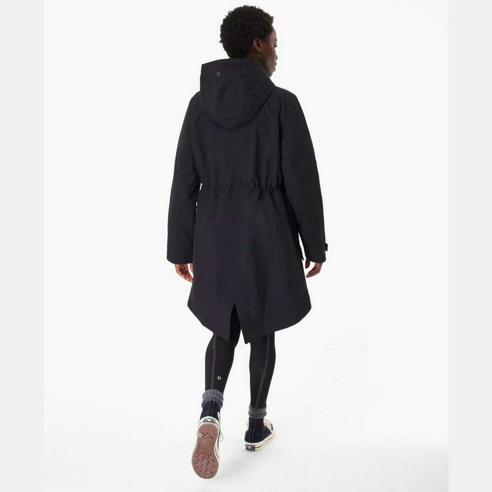 Stride Waterproof Parka, Black, large