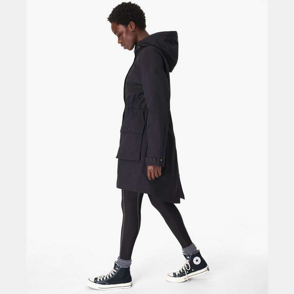 Stride Waterproof Parka, Black, large