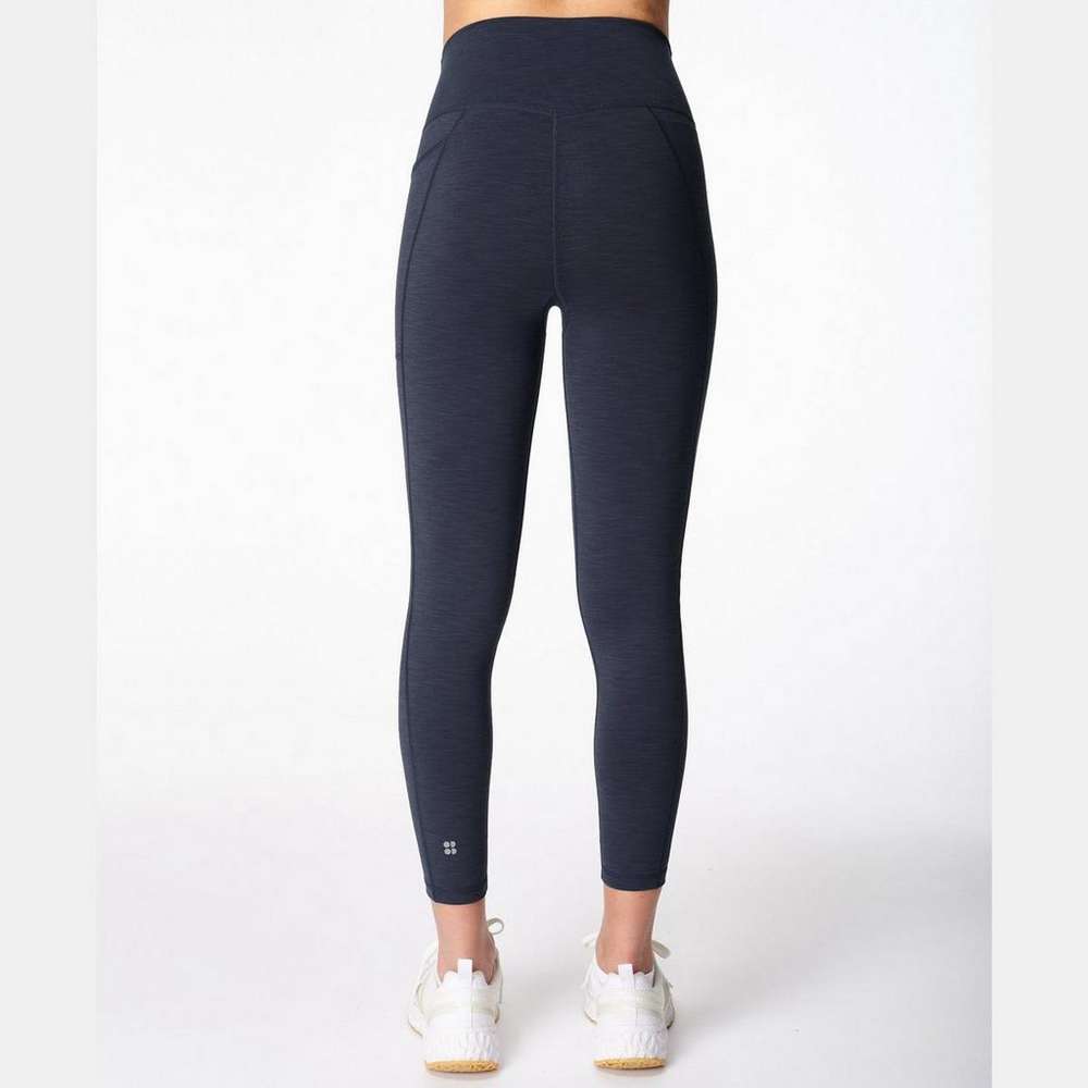Super Sculpt 7/8 Yoga Leggings, Navy Blue, large