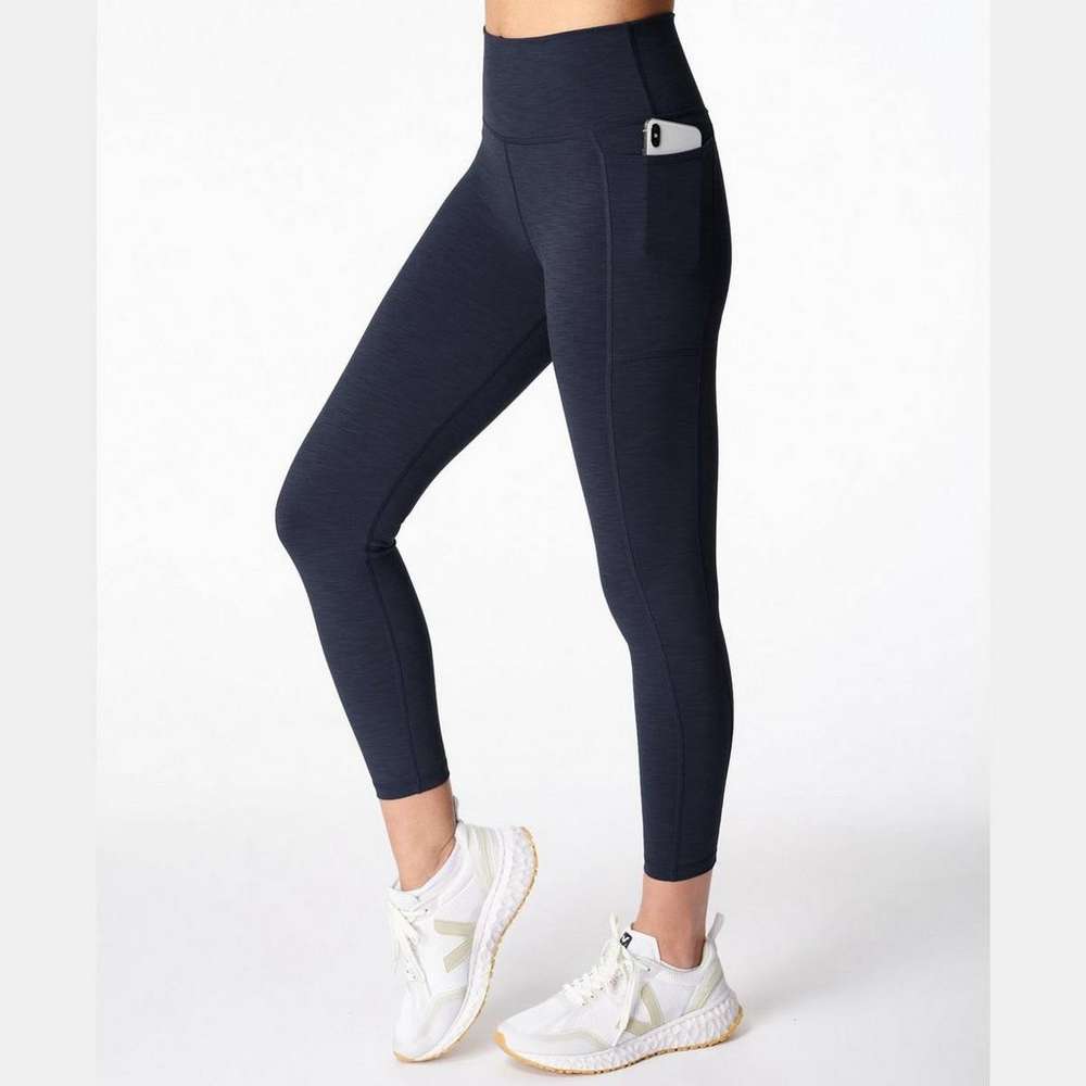 Super Sculpt 7/8 Yoga Leggings, Navy Blue, large