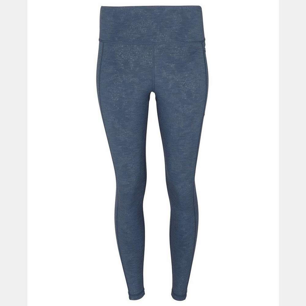 Super Sculpt Emboss 7/8 Yoga Leggings, Blue Vine Emboss Print, large
