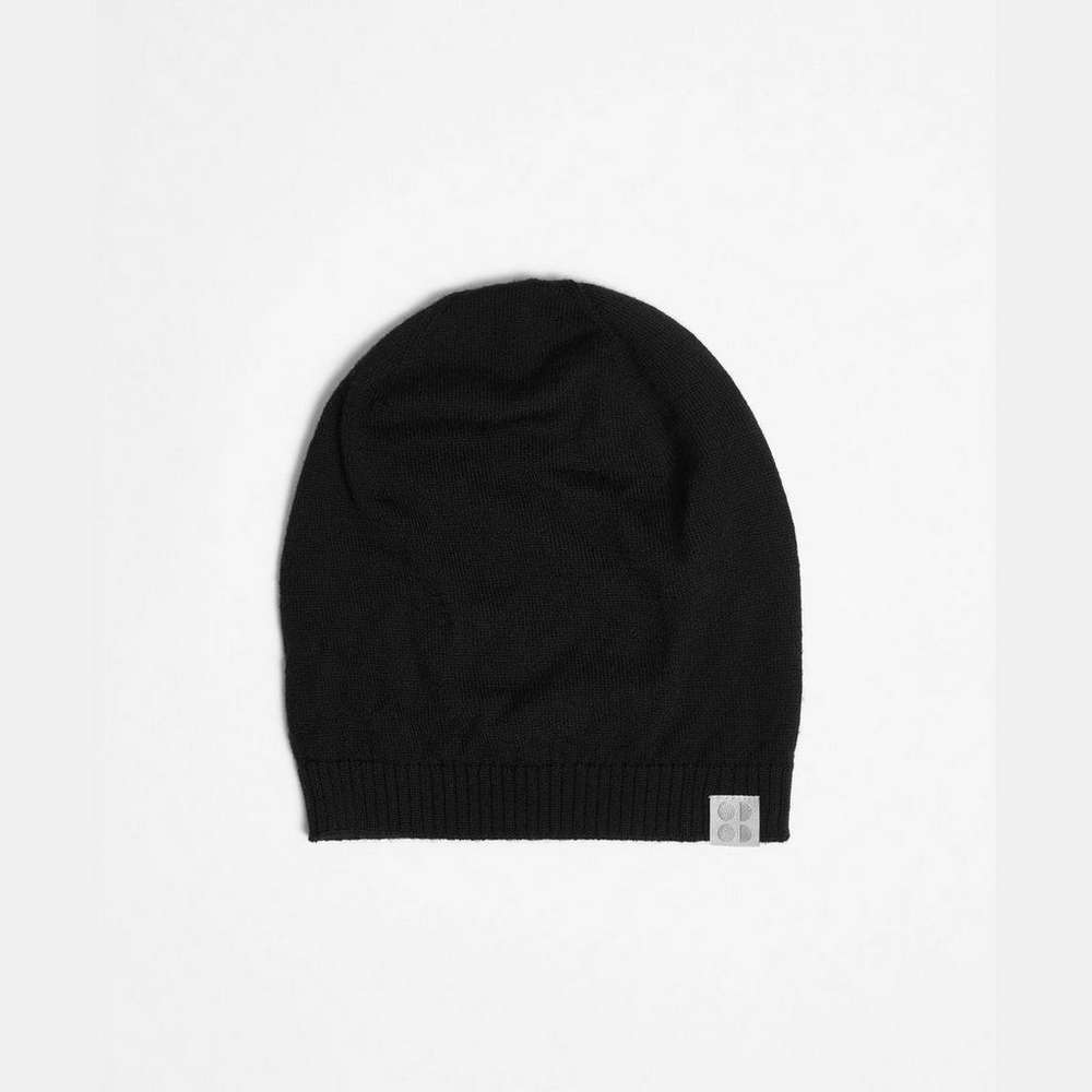 Rapid Merino Running Beanie, Black, large