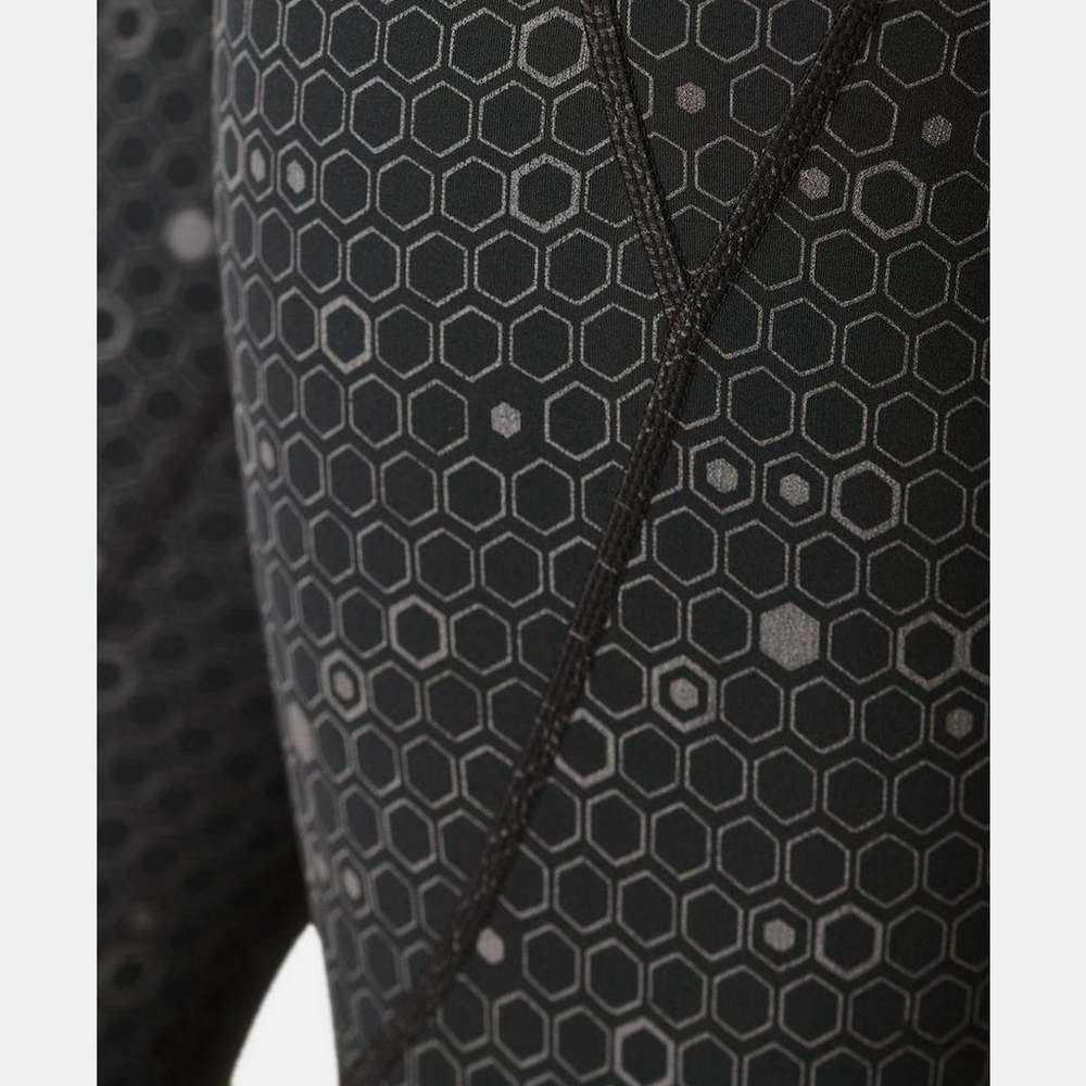 Power Reflective 7/8 Workout Leggings, Grey Reflective Geo Print, large