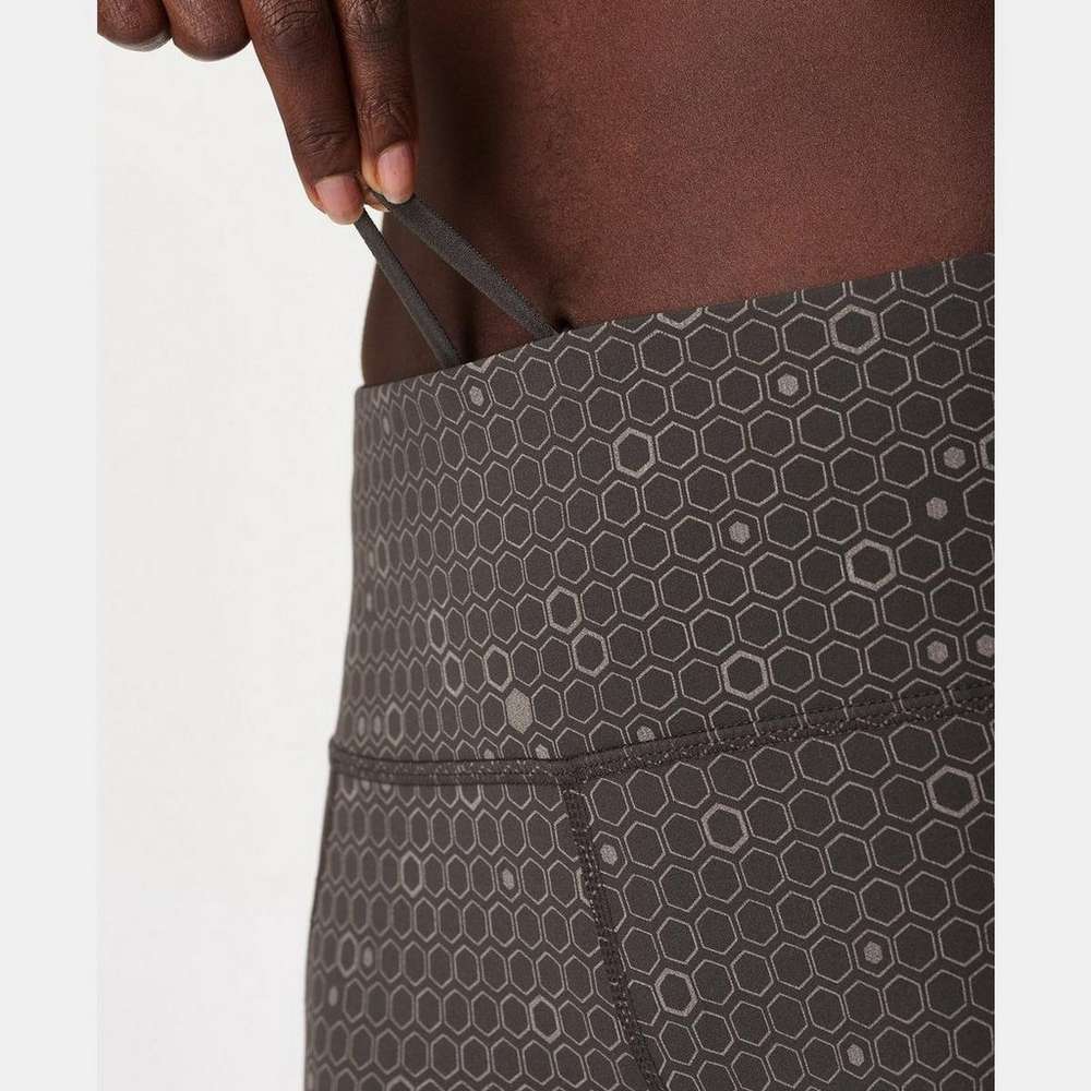Power Reflective 7/8 Workout Leggings, Grey Reflective Geo Print, large