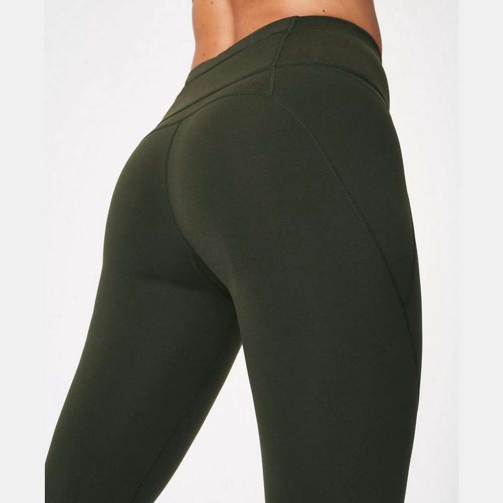 Power 7/8 Workout Leggings, Dark Forest Green, large