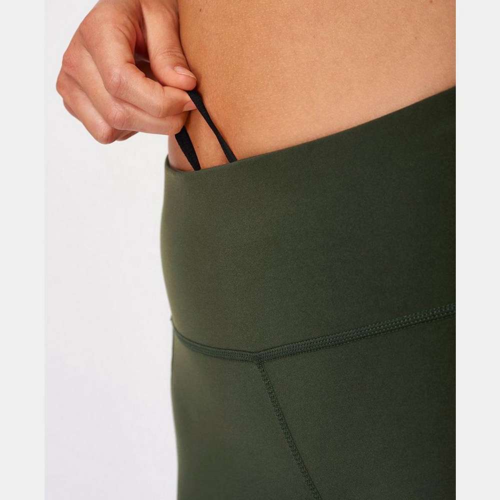 Power 7/8 Workout Leggings, Dark Forest Green, large