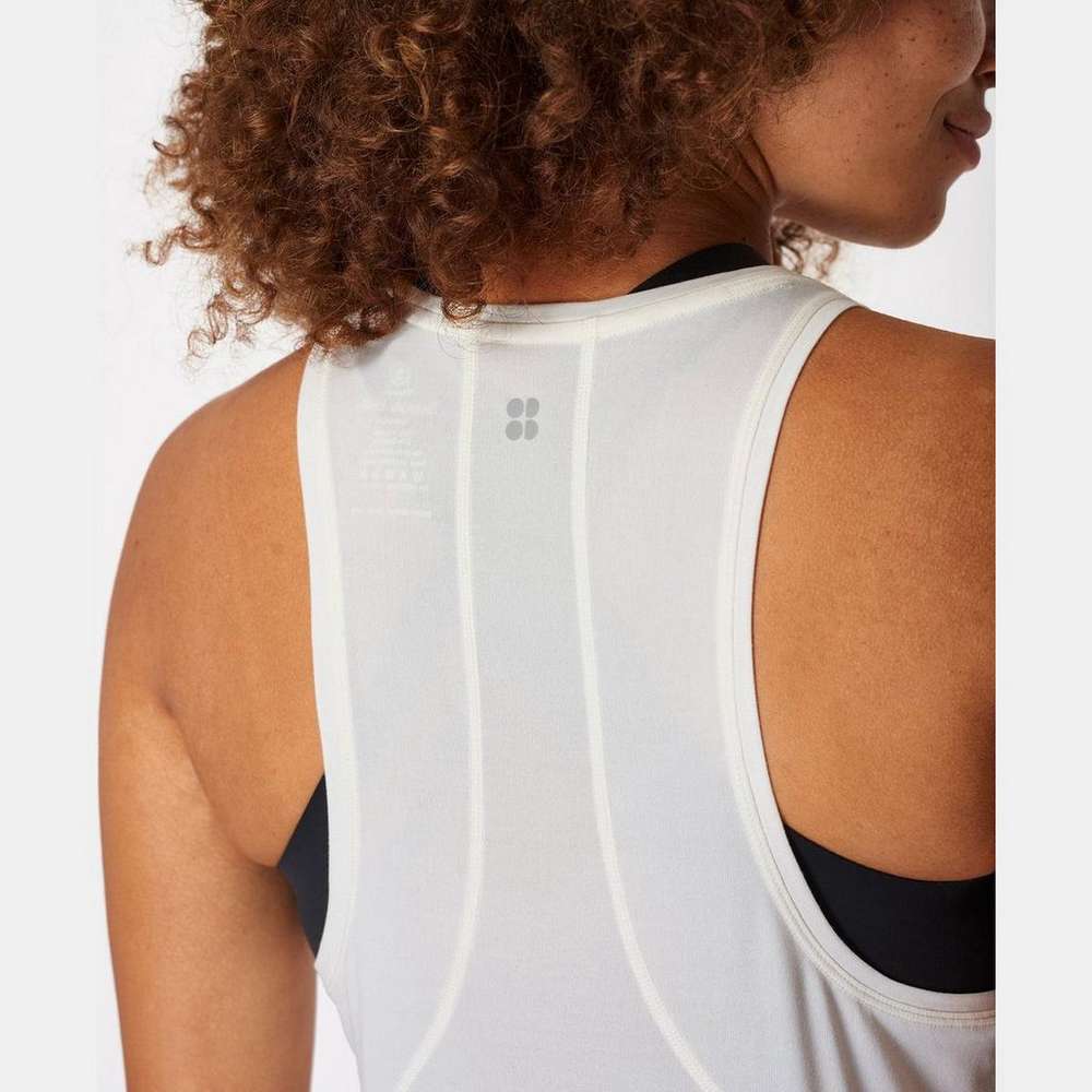 Energise Workout Tank, Lily White, large