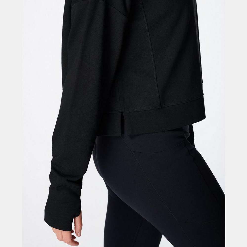 After Class Crop Sweatshirt, Black, large